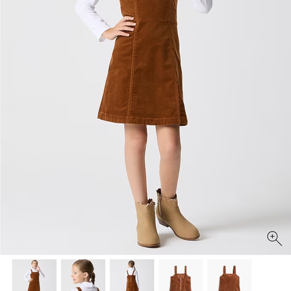 Crewcuts Brown Corduroy Kids Overalls - Picture 5 of 8